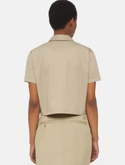 Women Dickies Shirts|Work Shirts*Cropped Short Sleeve Work Shirt