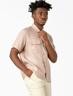 Dickies Collabs & Collections|Shirts*Linen Short Sleeve Work Shirt