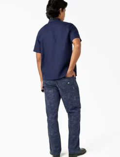 Dickies Collabs & Collections|Shirts*Linen Short Sleeve Work Shirt