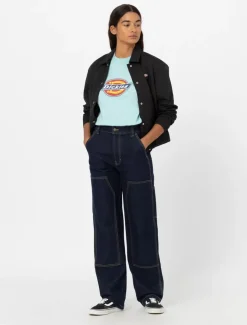 Women Dickies Denim|Trousers*Madison Double Knee Denim Trousers