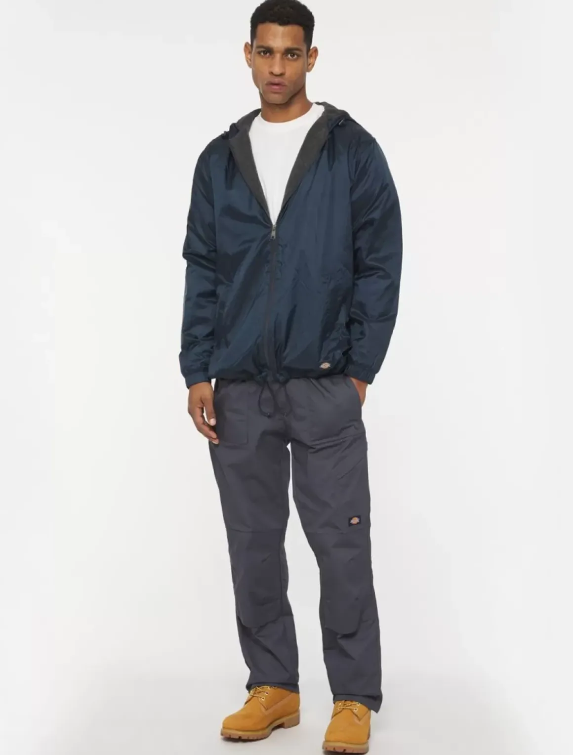 Dickies Work Jackets*Nylon Hooded Fleece-Lined Jacket