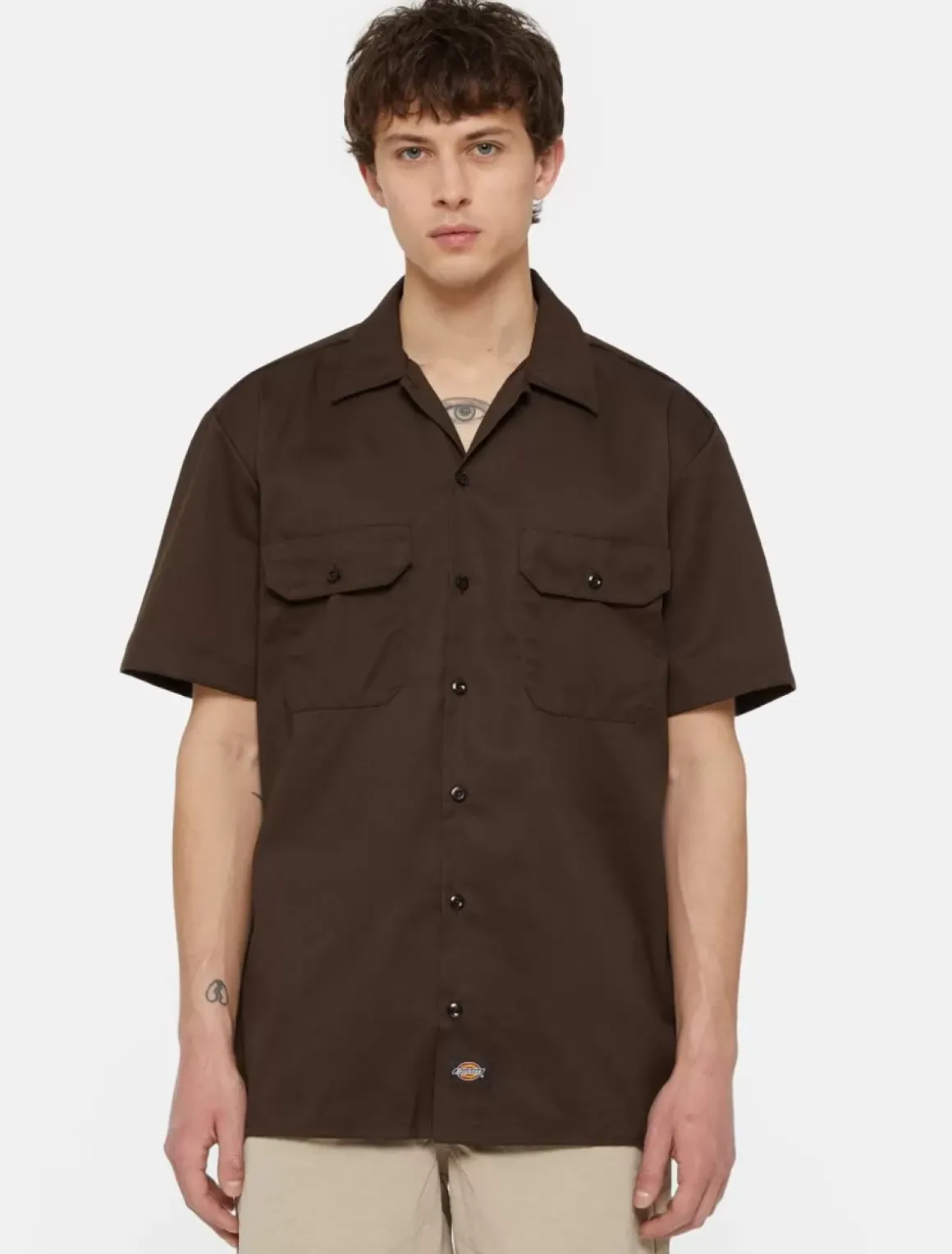 Dickies Shirts*Short Sleeve Work Shirt