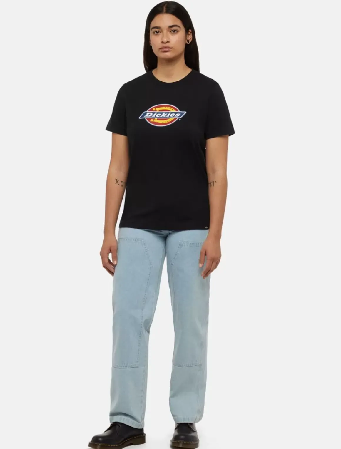 Women Dickies Work T-shirts*Tricolour Logo T-Shirt